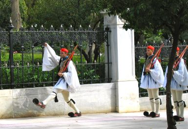 Changing of the guards at the Presidential palace in Athens.