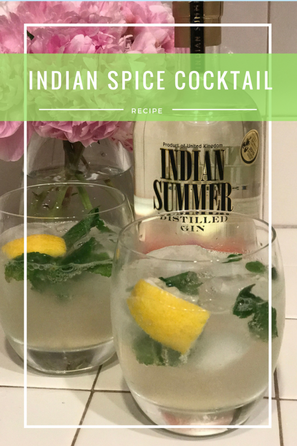 Indian Spice Summer cocktail pinterest